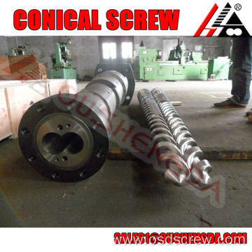 upvc profile extrusion wear resistance conical screw cylinder